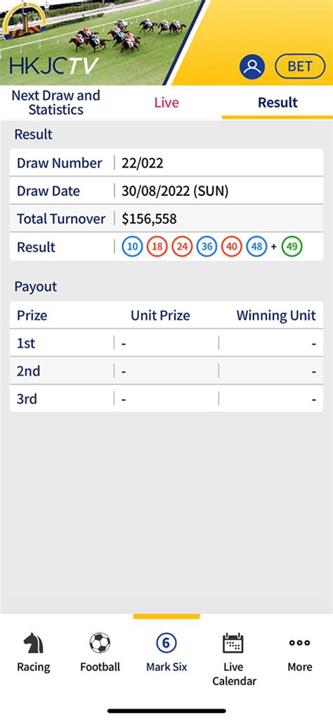 hkjc mark six results
